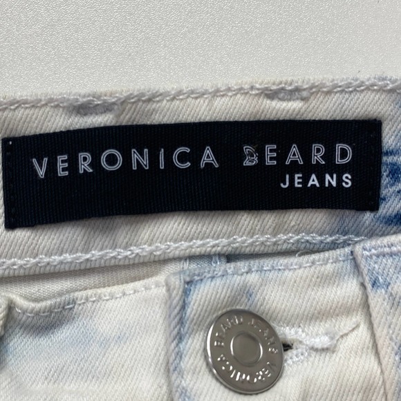 Veronica Beard Debbie Skinny High Rise Bleached Jeans Women 26 Secret PocketsNWT - Picture 2 of 13